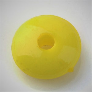 8x4mm Rondelle Opaque Yellow Acrylic Spacer Beads 50pc