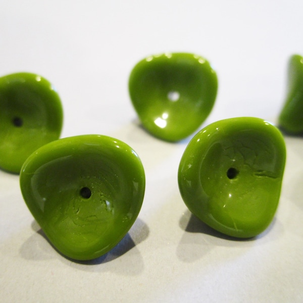 Glass Flower Beads Etsy