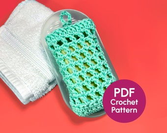 CROCHET PATTERN | Double Mesh Soap Saver Bag | DIY Handmade Spa Gift for Self Care