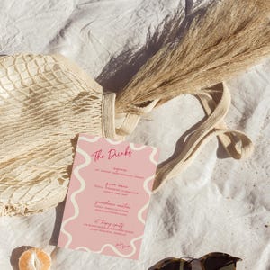 Pacote de Recepção de Casamento com Ondas Delicadas – Modelos Editáveis do Canva (Download Digital) - AM10 imagem 7