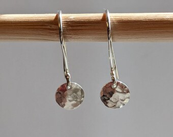 Tiny Drop Earrings in Sterling Silver