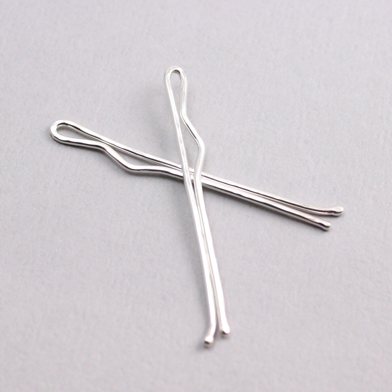 Pair of Sterling Silver Bobby Pins Etsy