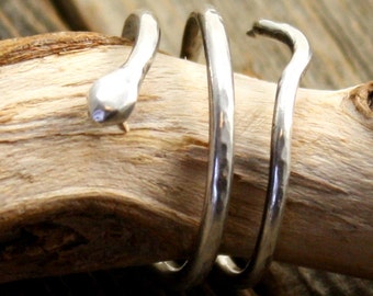 Serpent Ring in Sterling Silver
