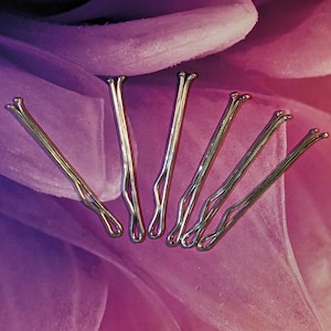 Pair of Sterling Silver Bobby Pins image 4