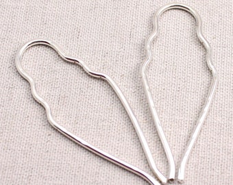 Pair of Small Sterling Hairpins (2)