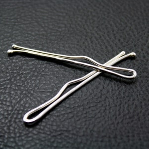 Pair of Sterling Silver Bobby Pins image 10