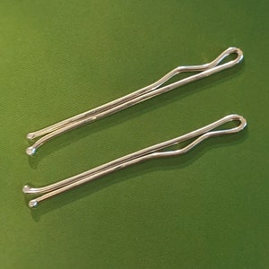 Pair of Sterling Silver Bobby Pins image 1