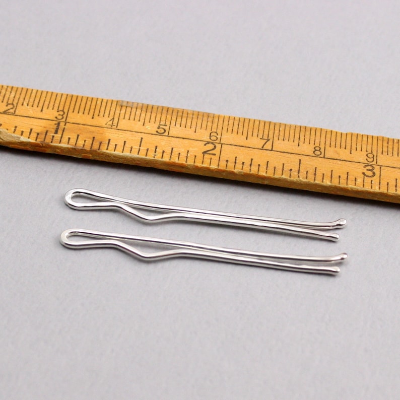 Pair of Sterling Silver Bobby Pins image 6