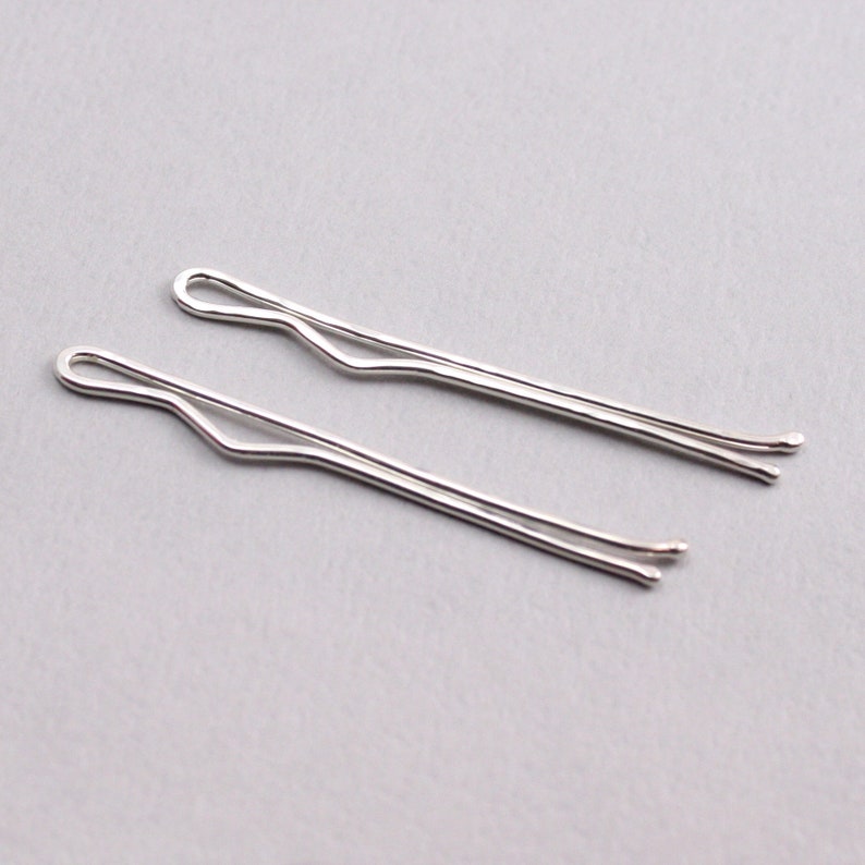 Pair of Sterling Silver Bobby Pins image 8