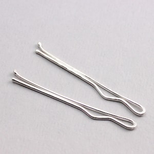 Pair of Sterling Silver Bobby Pins image 7