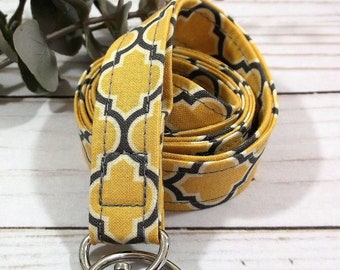 Trellis Print Lanyard for Keys and ID Badge