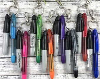 Mini Sharpie and RSVP Pen Set for Lanyard |  Mini Marker and Pen for Badge Reel | Sharpie | Popular Right Now | Nursing Student | Backpack