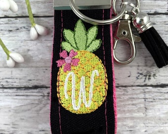 Pineapple Keychain, Pineapple Gifts, Popular Right Now, Mini Keychain FOB, Keychain for Women, Purse Mini Keychain, Monogrammed Keychain