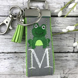 Handmade Frog Keychain, Frog Gifts, Popular Right Now, Personalized Gift, Frog, Personalized Keychain, Luggage Tag, Frogs, Moving Away Gift image 1