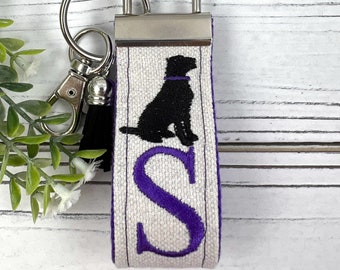 Handmade Dog Keychain, Adopt a Pet, Personalized Keychain, Luggage Tag, Dog Mom, Initial Keychain, Dog Mom Gift, Dog Sitter, Veterinarian