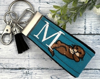 Otter Keychain, Otter Gift, Mini Keychain, Popular Right Now, Personalized Keychain, Luggage Tag, Backpack keychain, Sea Otter, Otters