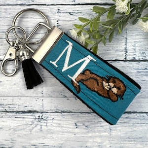 Otter Keychain, Otter Gift, Mini Keychain, Popular Right Now, Personalized Keychain, Luggage Tag, Backpack keychain, Sea Otter, Otters image 1