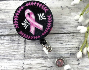 Cancer Ribbon Badge Reel, Oncology Nurse, Oncology Badge Reel, Chemo Nurse, Breast Cancer, Cancer Awareness, Fight Like a Girl, Survivor