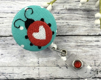 Cute Badge Reel, Ladybug, RN Badge Reel, Cute Badge Holder, Nurse Badge Reel, Medical Student Gift, Ladybug Gifts, Nurse Gift, Cheer up gift