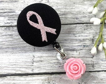 Cancer Ribbon Badge Reel, Oncology Nurse, Oncology Badge Reel, Chemo Nurse, Chemo Nurse Gift, Breast Cancer, Cancer Awareness