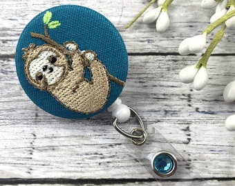 Cute Badge Reel | Sloth | RN Badge Reel | Badge Reel Cute | Nurse Badge Reel | Medical Student Gift | Popular Right Now | Sloth Gift