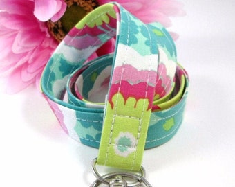 Floral Lanyard, Fabric Lanyard, Lanyard Necklace, Boho Lanyard, Cruise Lanyard, End of Year Gift, Lanyard Teacher, Lanyard Badge, Work life