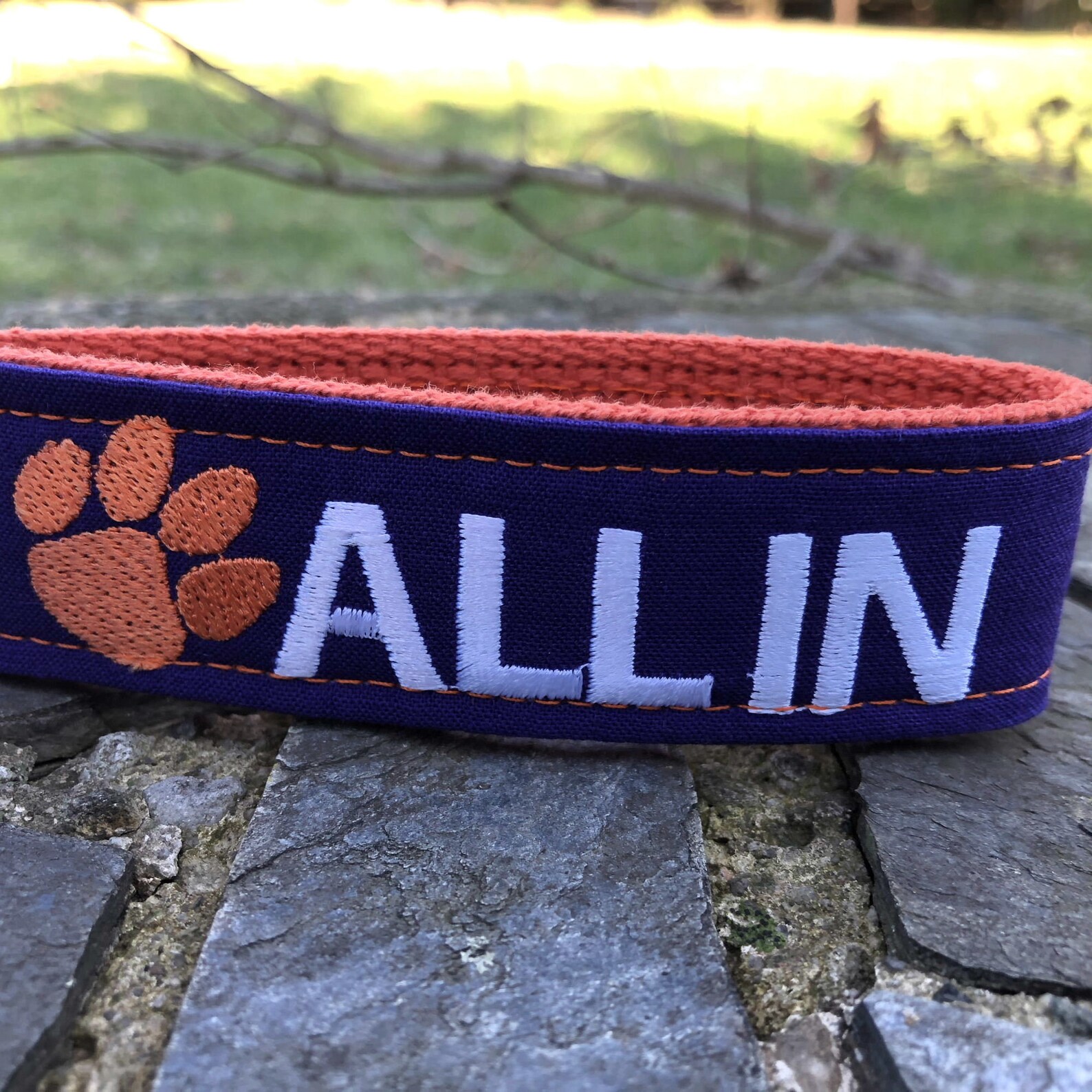 Clemson Wristlet Keychain Approved Crafter License Holder Etsy
