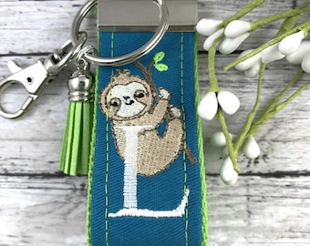 Handmade Sloth Keychain, Sloth Gifts, Sloth Gift, Popular Right Now, Personalized Gift, Sloth, Personalized Keychain, Luggage Tag