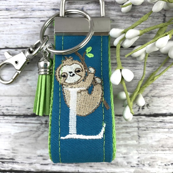 Handmade Sloth Keychain, Sloth Gifts, Sloth Gift, Popular Right Now, Personalized Gift, Sloth, Personalized Keychain, Luggage Tag