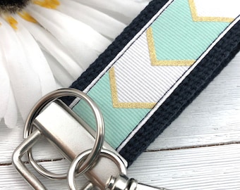 Mini Keychain | Mini Key Fob | Turquoise Keychain | Gift for Mom | Gift for Best Friend