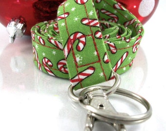 Christmas Lanyard with Candy Canes