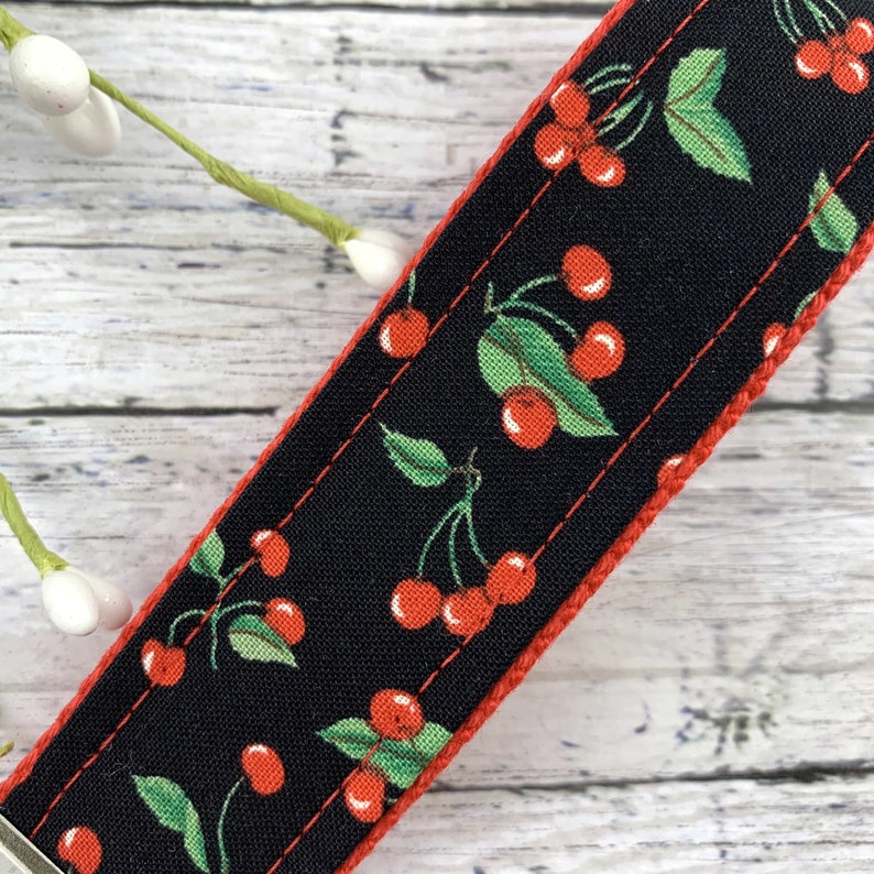 Cherries Wristlet Keychain, Popular Right Now, Moving Away Gift, Trending Now, Thinking of You Gift, Librarian Gifts, Teacher Gifts, Cherry image 2