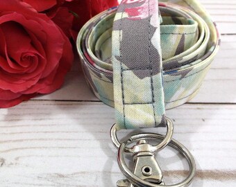 Floral Lanyard, Fabric Lanyard, Lanyard Necklace, Cute Lanyard, Cruise Lanyard, End of Year Gift, Lanyard Teacher, Lanyard Badge, Work Life