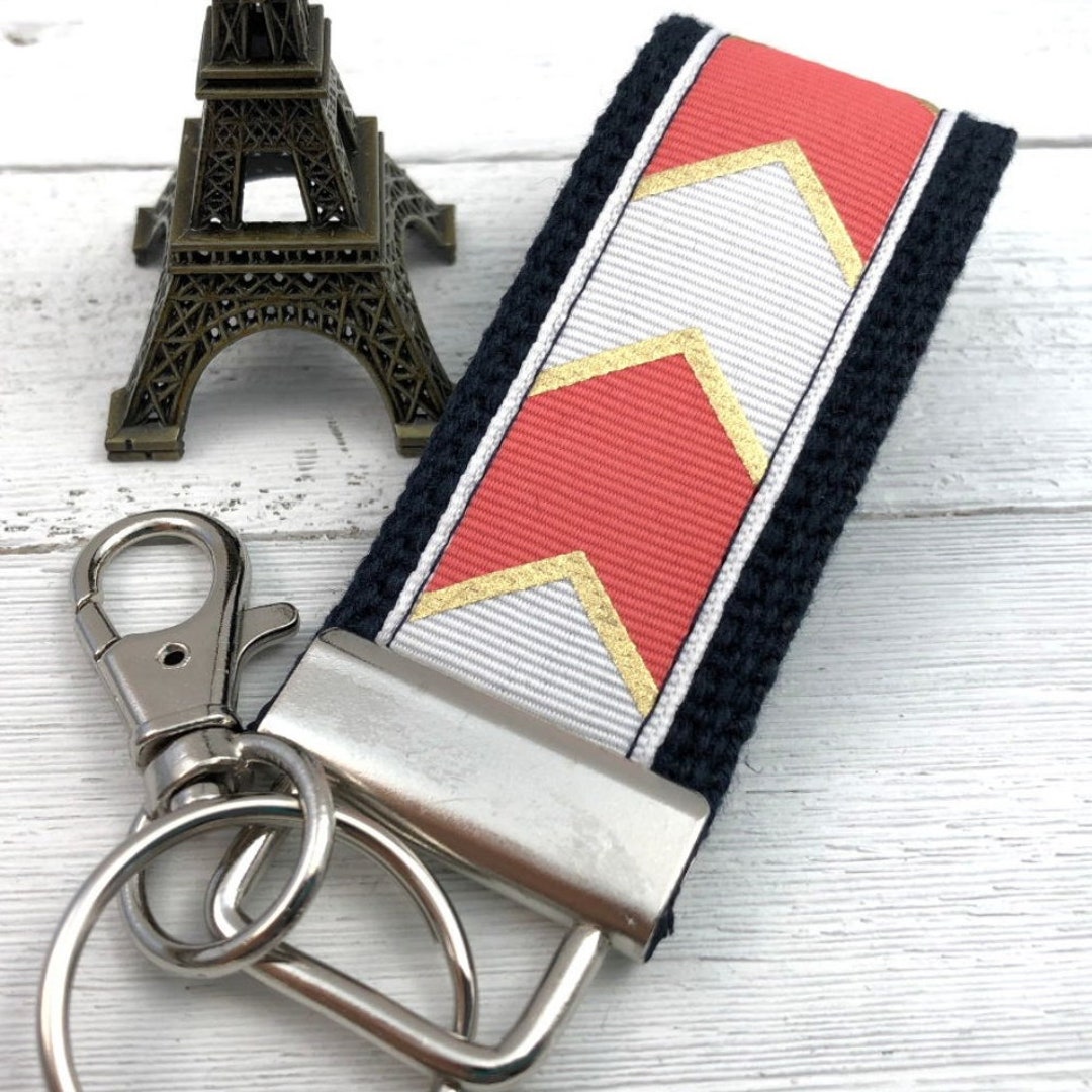 Febs Keychain Chevron Mini Keyfob FOB Keychain for Women Ideal as a Purse Keychain or ...