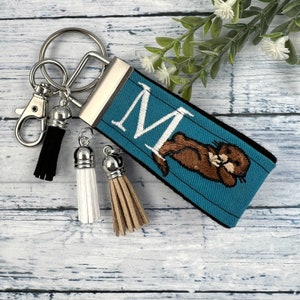 Otter Keychain, Otter Gift, Mini Keychain, Popular Right Now, Personalized Keychain, Luggage Tag, Backpack keychain, Sea Otter, Otters image 7