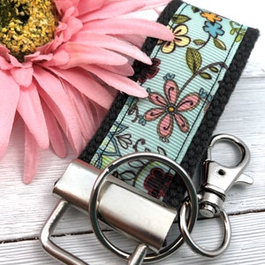 Mini Keychain FOB | Keychain for Women | Purse Mini Keychain | Aqua Keychain |  Backpack Keychain |  Gift for her