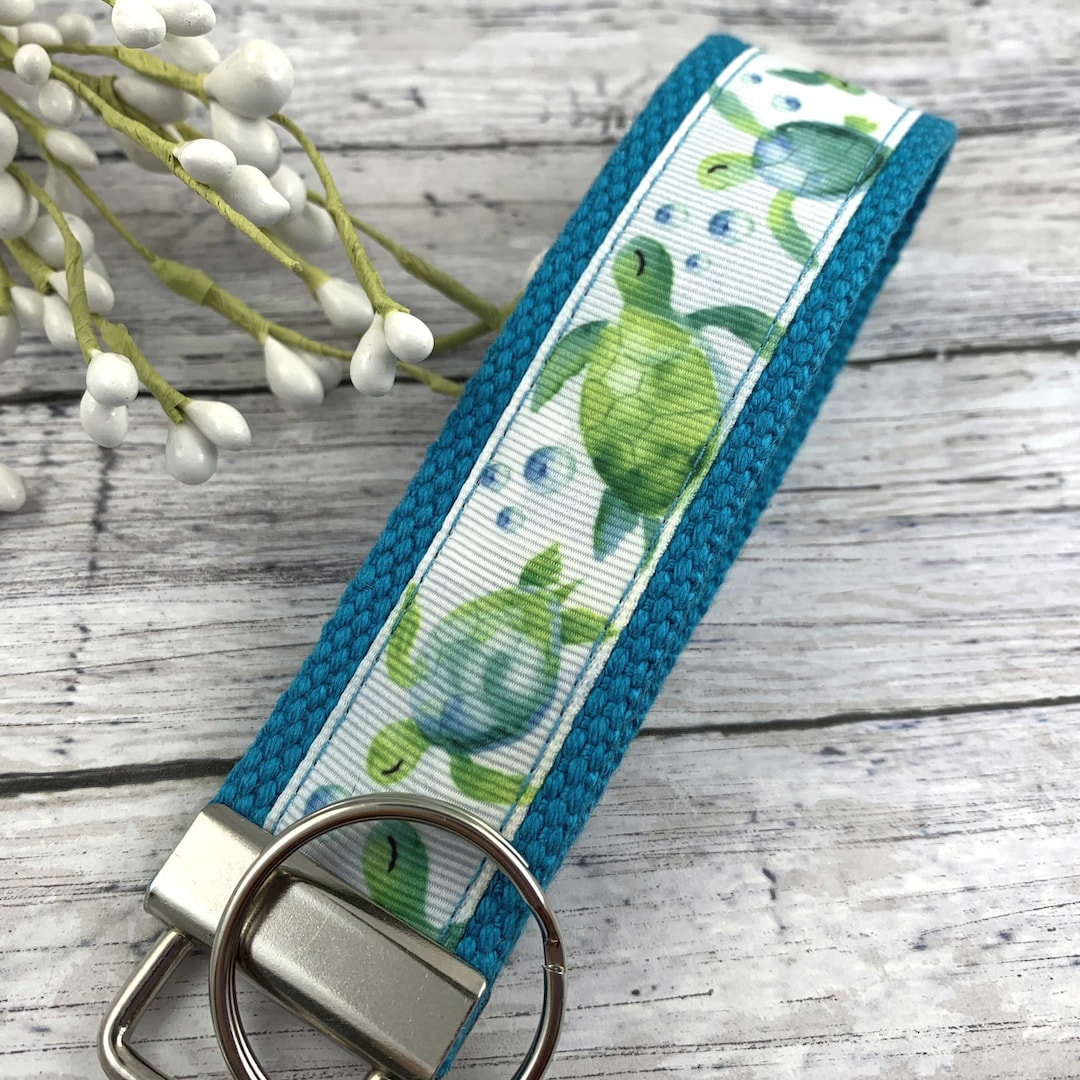 Sea Turtle Keychain | Wristlet Keychain | Beach Gifts | Best Seller ...