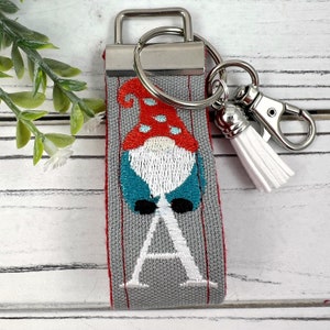 Handmade Gnome Keychain, Gnomes, Gnome Gift, Customizable Keychain, Personalized Keychain, Luggage Tag, Gnome Life, Moving Away Gift