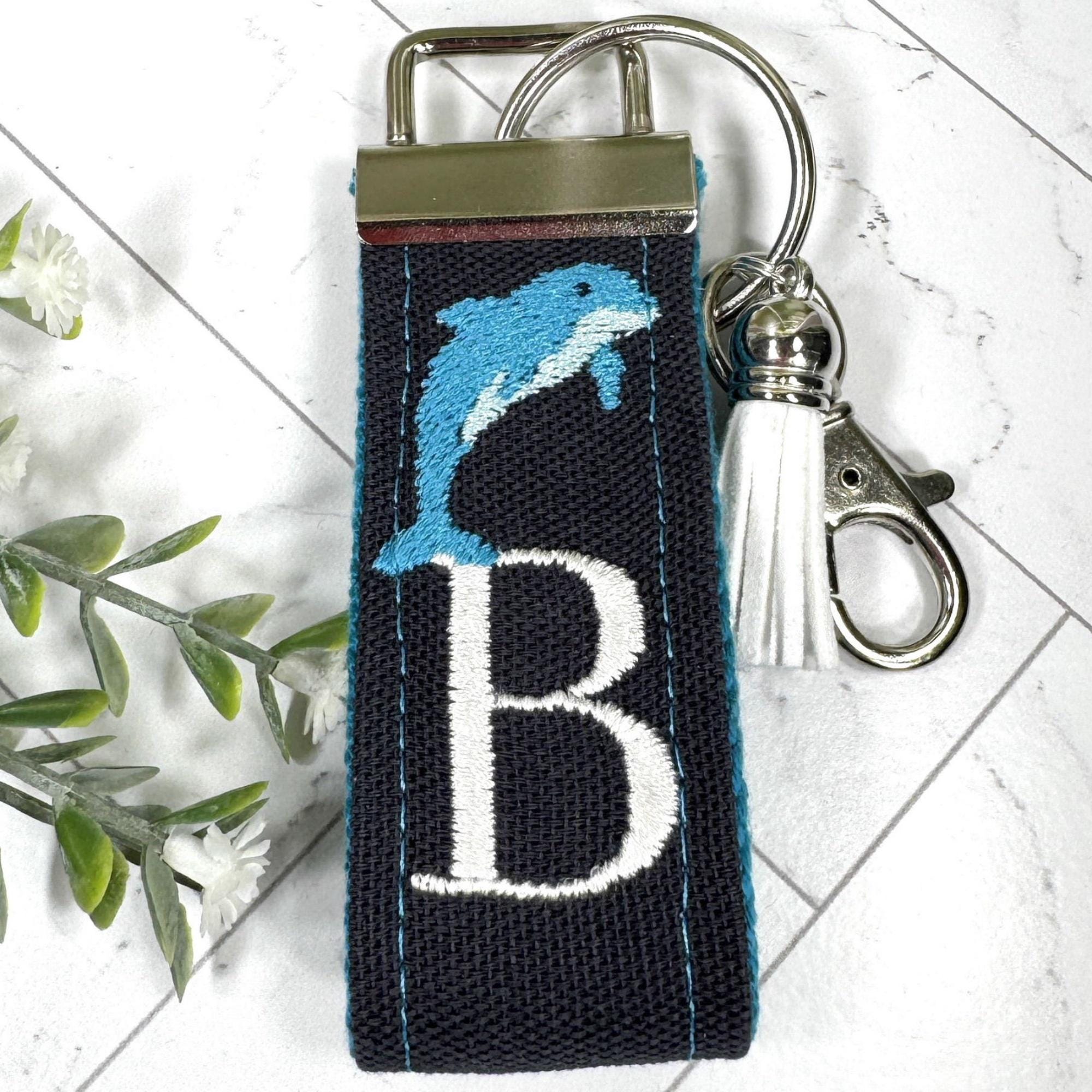 [LOW CLASSIC] / ☆ 24SS DOLPHIN BEADS KEY RINGS / BLUE Aqua79-Blue-Dolphin-Keychain-