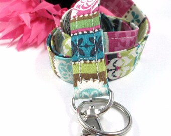 Floral lanyard, Lanyard for Keys, Trending Now, Teacher Life, Lanyard for Badge, Lanyard Keychain, Nurse Lanyard, Fabric Lanyard, Nurse Life