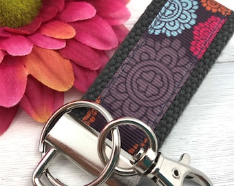 Mini Keychain FOB | Mini Key Fob | Keychain for Women | Purse Mini Keychain | Backpack Keychain | Gift for her | Floral mini key fob