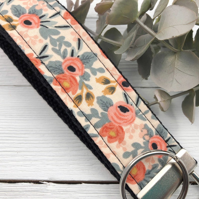 Rifle Paper Co. Wristlet Keychain, Wrist Keychain for Her, Key fob Wristlet, Keychain Wristlet, Bracelet Keychain, Bridesmaid gift image 7