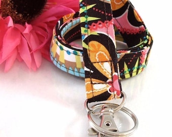 Floral Lanyard, Fabric Lanyard, Lanyard Necklace, Cute Lanyard, Cruise Lanyard, End of Year Gift, Lanyard Teacher, Lanyard Badge, Work Life