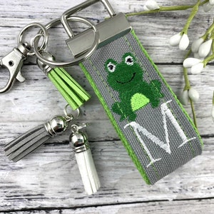 Handmade Frog Keychain, Frog Gifts, Popular Right Now, Personalized Gift, Frog, Personalized Keychain, Luggage Tag, Frogs, Moving Away Gift image 3