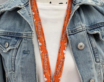 Clemson | Lanyard | Approved Crafter License Holder | Badge Holder | Lanyards | Teacher Lanyard | ID Holder | Lanyard for Keys