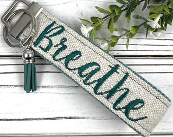 Breathe Wristlet Keychain, Calming Gifts, Relaxation Gifts for Women, Relaxation Kit, Relaxing Gifts, Relaxation Gifts, Just Breathe, Sloth