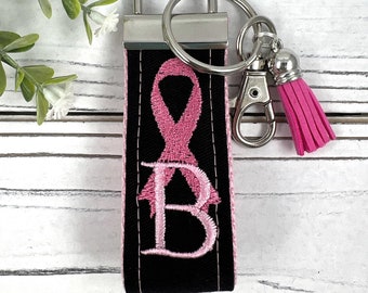 Breast Cancer Keychain, Cancer Gifts, Cancer Ribbon, Cancer Survivor, Cancer Care Package, Breast Cancer Ribbon, Breast Cancer Gifts