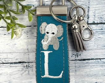 Elephant Keychain, Elephant Gifts for Women, Mini Keychain, Popular Right Now, Personalized Keychain, Luggage Tag, Backpack keychain