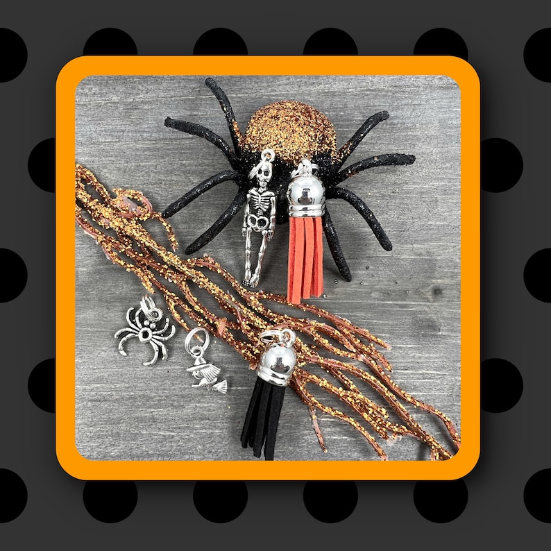 Handmade Halloween Lanyard Popular Right Now Teacher Lanyard Badge Holder Lanyards ID Holder ID Badge Holder Spider image 10