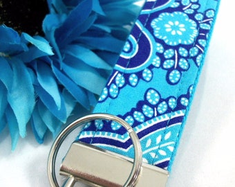 Key Fob Wristlet Periwinkle Turquoise